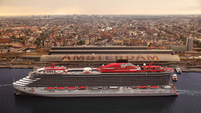 Virgin Voyages' Resilient Lady in Amsterdam.