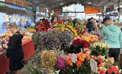The Marche Provencal market offers local foods, flowers and other goods.