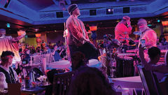 Performers in Pride Lands: Feast of the Lion King.