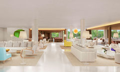 A lobby rendering for the Public West Hollywood, slated to open in the spring.
