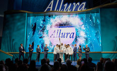 The Oceania Allura's christening ceremony in Miami.