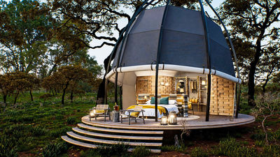 Tarangire National Park will be home to Siringit Tarangire Camp and its distinctive egg-shaped tents, seen here in a rendering, when the camp opens in June.