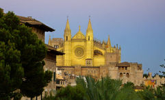 The 17th century Cathedral of Santa Maria of Palma, one of Palma de Mallorca's most popular tourist sites. While official numbers for the year have yet to be released, the city projects that 19 million people visited in 2025.