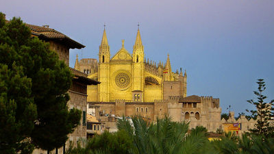 The 17th century Cathedral of Santa Maria of Palma, one of Palma de Mallorca's most popular tourist sites. While official numbers for the year have yet to be released, the city projects that 19 million people visited in 2025.