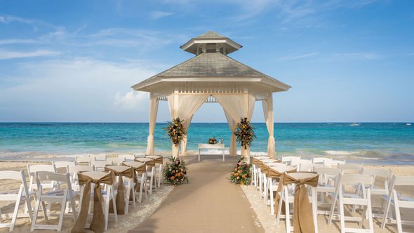 A wedding gazebo at the Bahia Principe Grand Punta Cana.