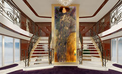 A rendering of the Emilie's grand staircase.