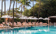 The W South Beach has a massive heated pool and lounge chairs aplenty.