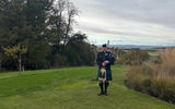We visited the Murrayshall Country Estate for tea, where a piper greeted us.